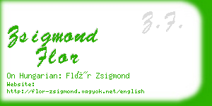 zsigmond flor business card